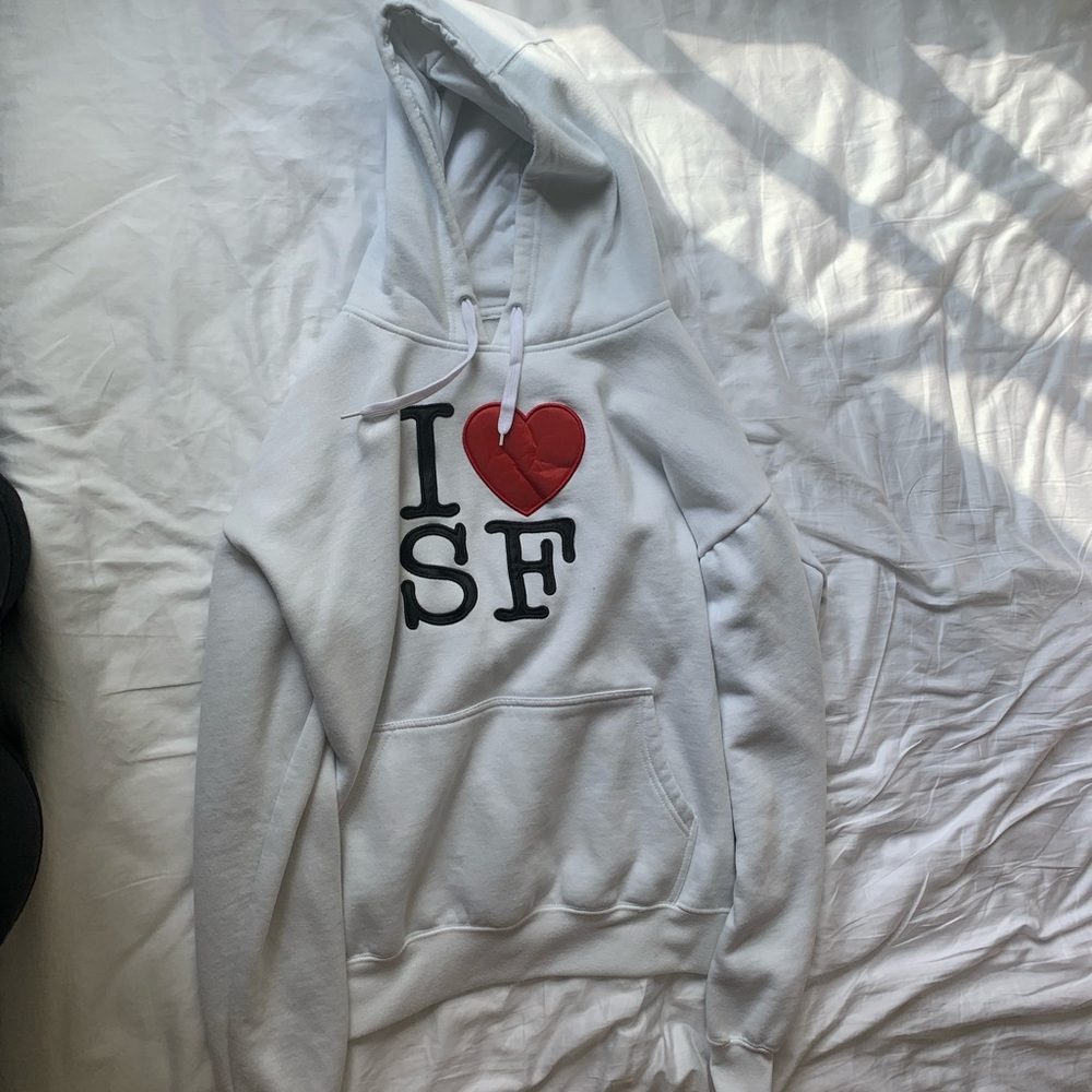 I Love SF pocketed sweatshirt